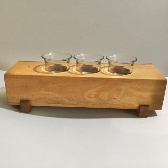 Handmade West Coast Carver Don Bastian votive candle holder - Picture 5 of 10